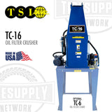 TSI TC-166 oil filter crusher