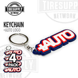 Tire Supply Network | TPR Keychain - 3.5" +AUTO Logo RWB (KEY-PLUS)