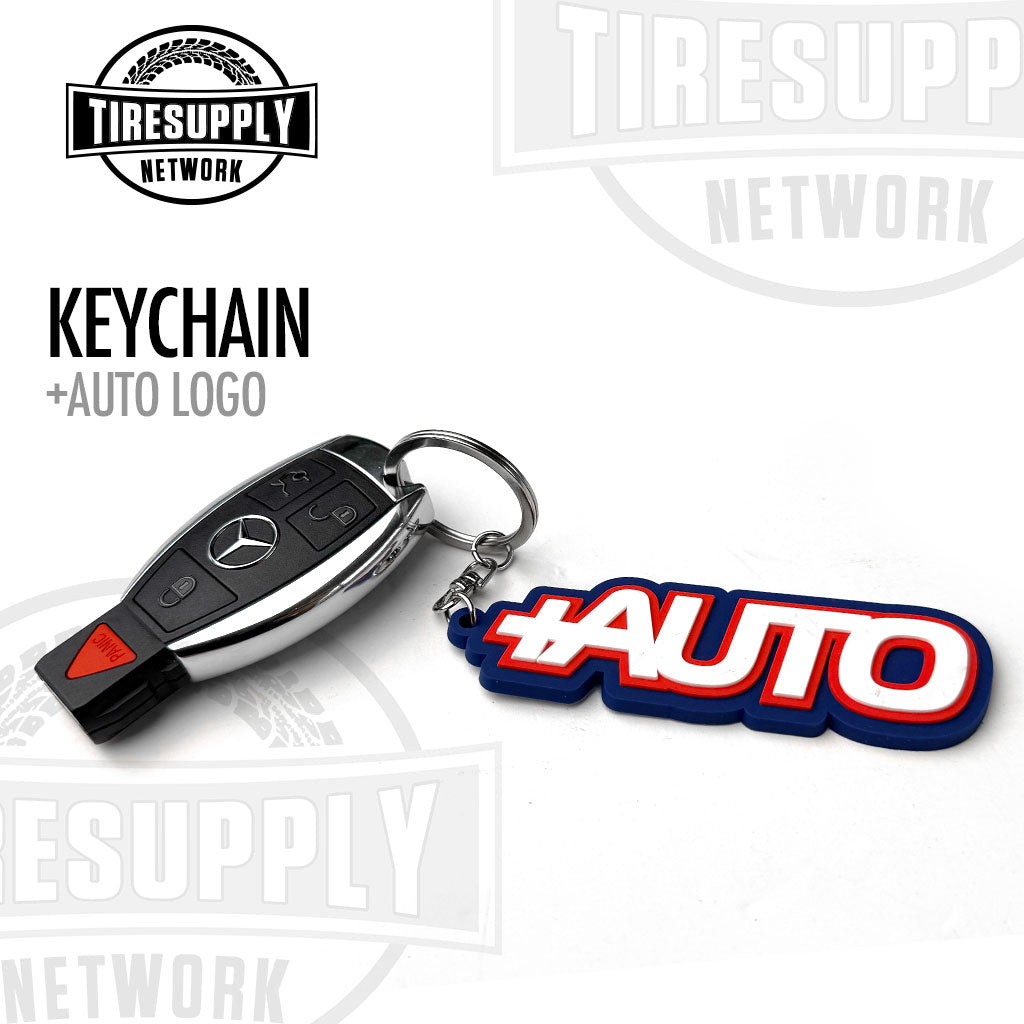 Tire Supply Network | TPR Keychain - 3.5" +AUTO Logo RWB (KEY-PLUS)