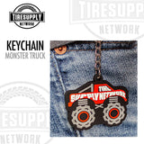 Tire Supply Network | TPR Keychain - 2" Red Monster Truck (TSN-TRUCK)