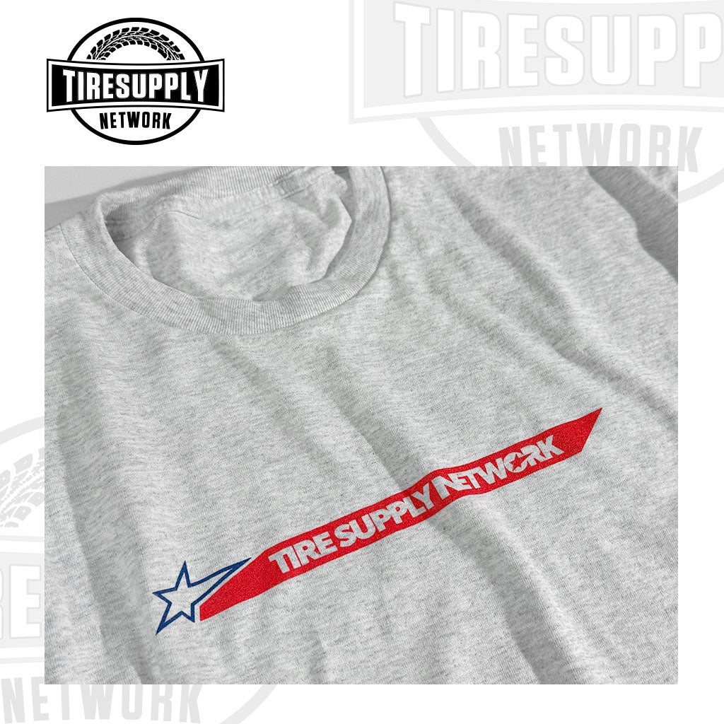 Tire Supply Network | T-Shirt "USA 250" Ash Gray - Choose Size (TSN-250*)