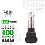 1.25" Chrome Sleeve Rubber Snap-In Valve Stem (TV-413CH*)
