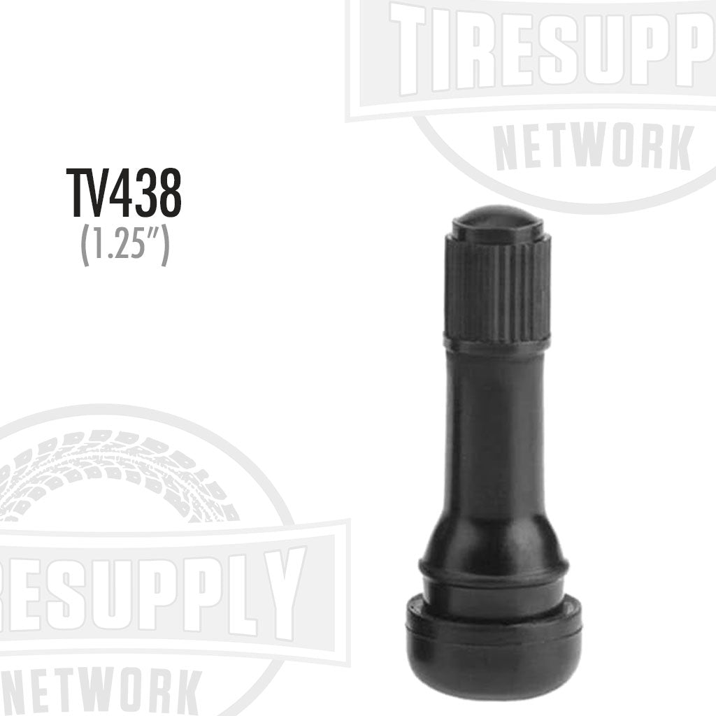 1.25" Rubber Snap-In Valve Stem for Spare Tire (TV-438*)