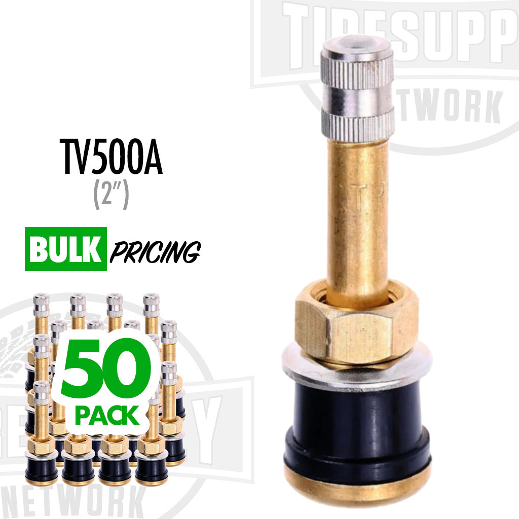 2" Tubeless Truck Brassl Valve Stem - .625 Hole (TV-500A)