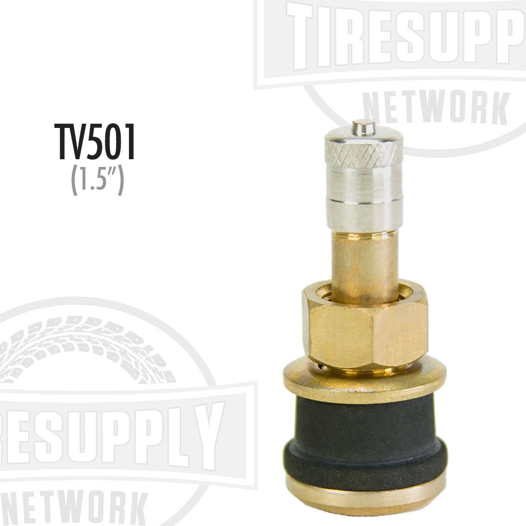 1.5" Tubeless Truck Brass Valve Stem - .625 Hole (TV-501A*)