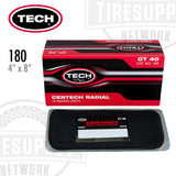 TECH | CT-40 Centech Radial 4"x 8" Fabric-Reinforced Radial Tire Patch Repair Unit - Box of 10 (180)