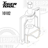Tiger Tool | 1" Drive Heavy Duty Commercial U-Joint Puller (10102)