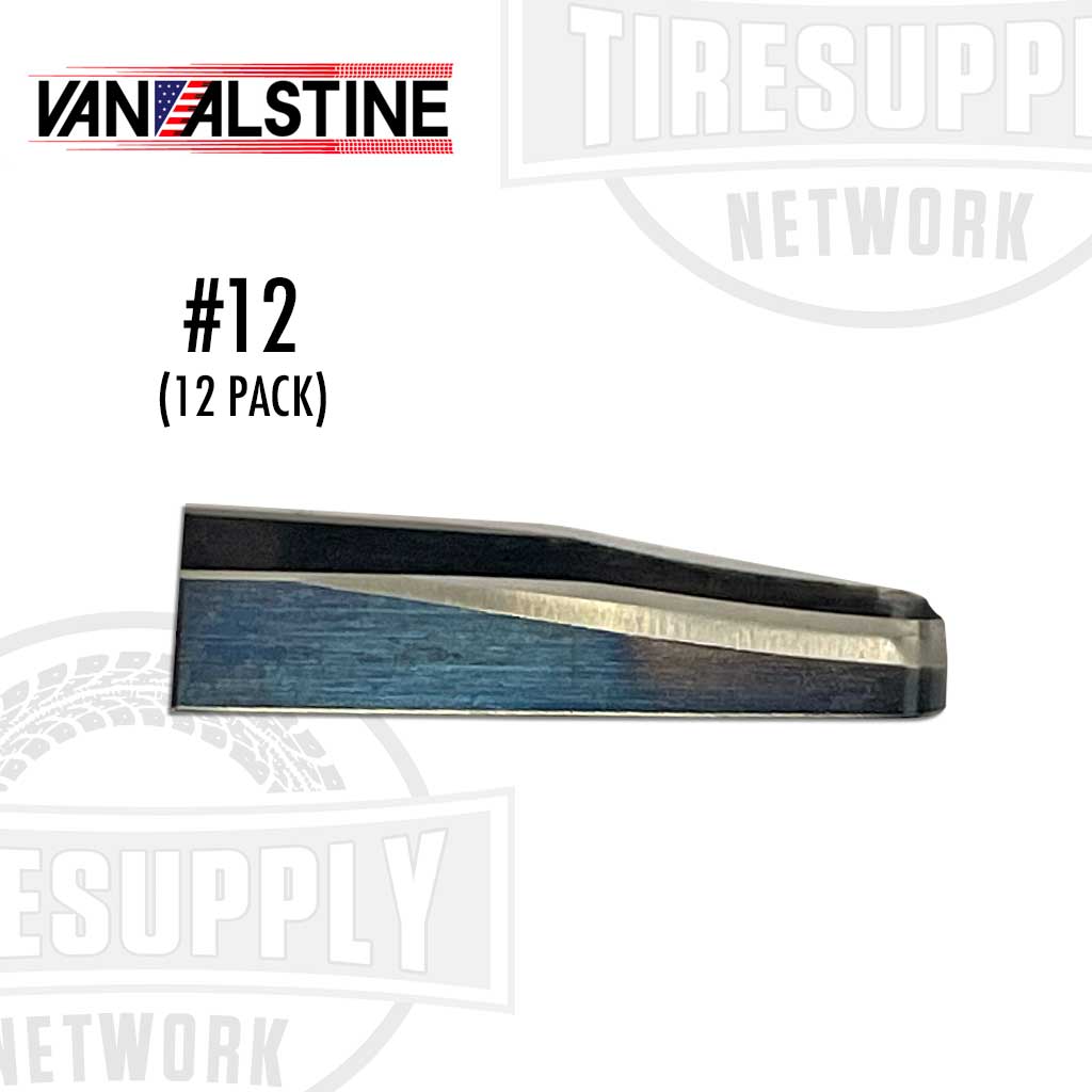 Van Alstine Flat Bottom G #12 Grooving Blades (12 per Pack)