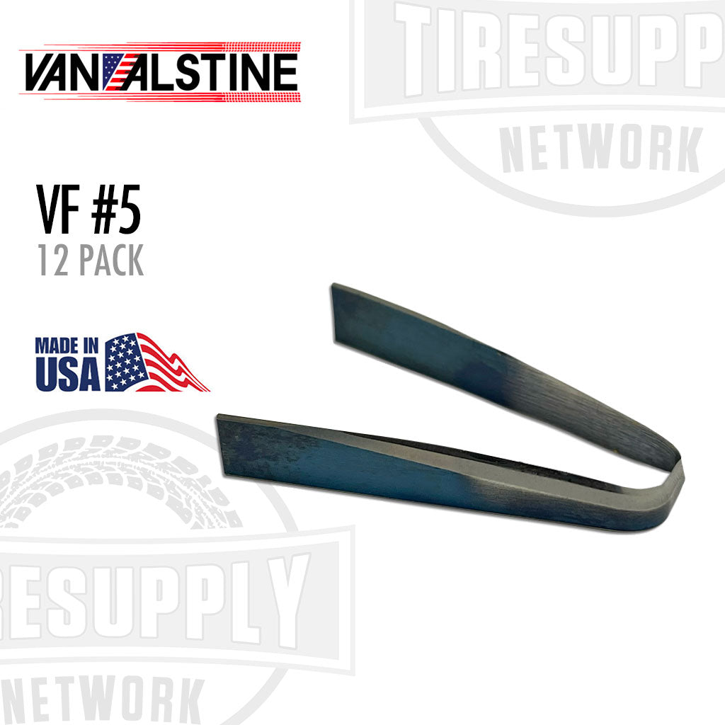 Van Alstine | V (Series) Flat Bottom Grooving Blades, 12 Per Pack - Choose Size (VF*)