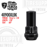 White Knight | Black Acorn XL Long Socket Key Wheel Lock - Thread Size 14mm x 1.50 (40900XLBK)
