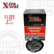 A product image showing a box of Xtra Seal universal radial tire repair patches, with the specific product being discussed visible on the box. The box is labeled with the patch size of 2 1/4 inches.