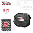 A black bias patch tire repair product from Xtra Seal, with packaging indicating 20 pieces per box and a size of 3.5 inches. 11-470