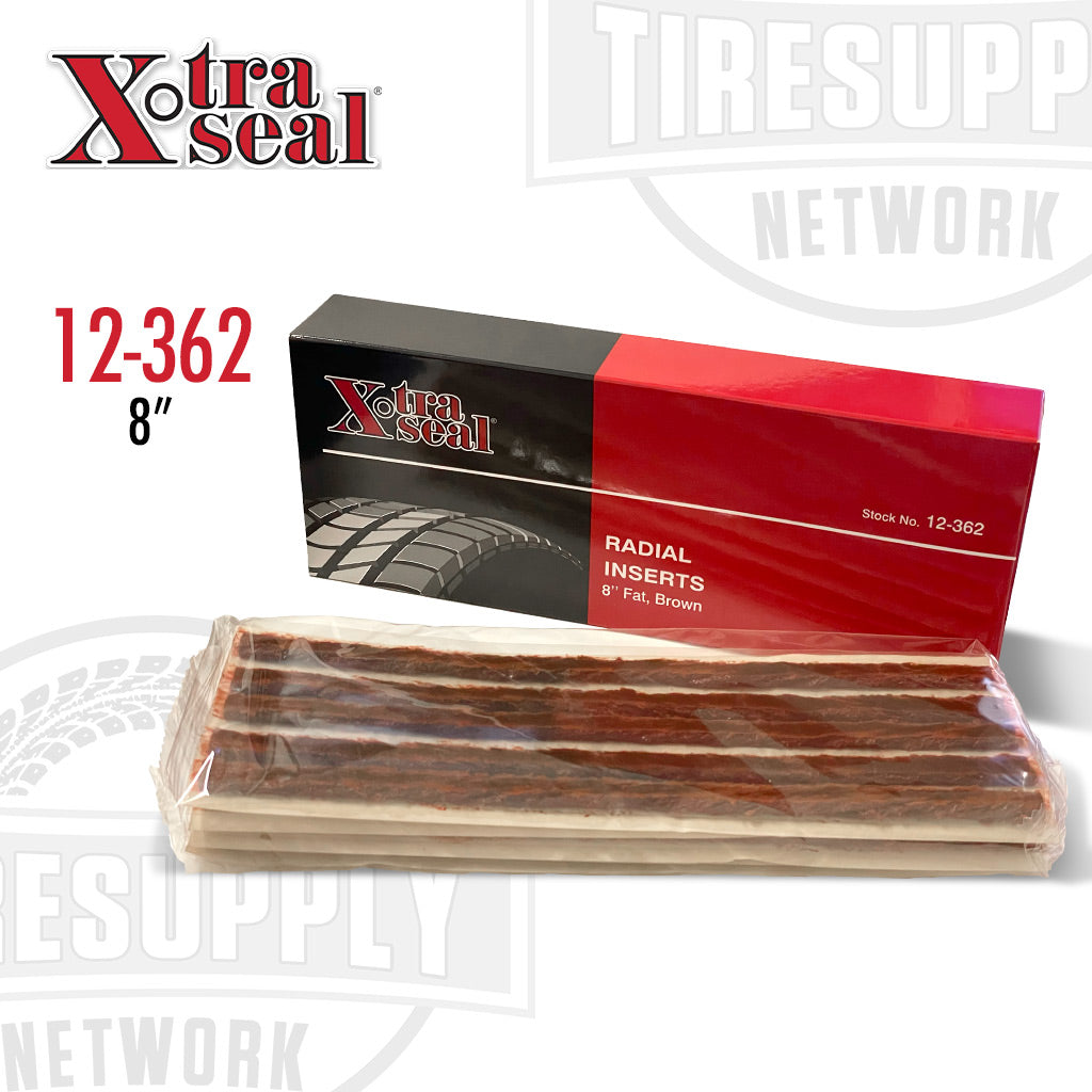 Xtra Seal | Fat Brown 8″ Universal String-Type Tire Repair Plug Inserts (12-362)