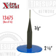 Xtra Seal Lead-Wire Patch Plug Combination Units, with a gray vulcanizing gum and blue poly backing, designed for chemical or heat vulcanization, intended for use in radial and bias ply tires. 14-032