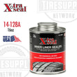 A 16 oz can of Xtra Seal Inner Liner Tire Repair Sealer with a red and black label, indicating it is for commercial use only and made in the USA. 14-128A