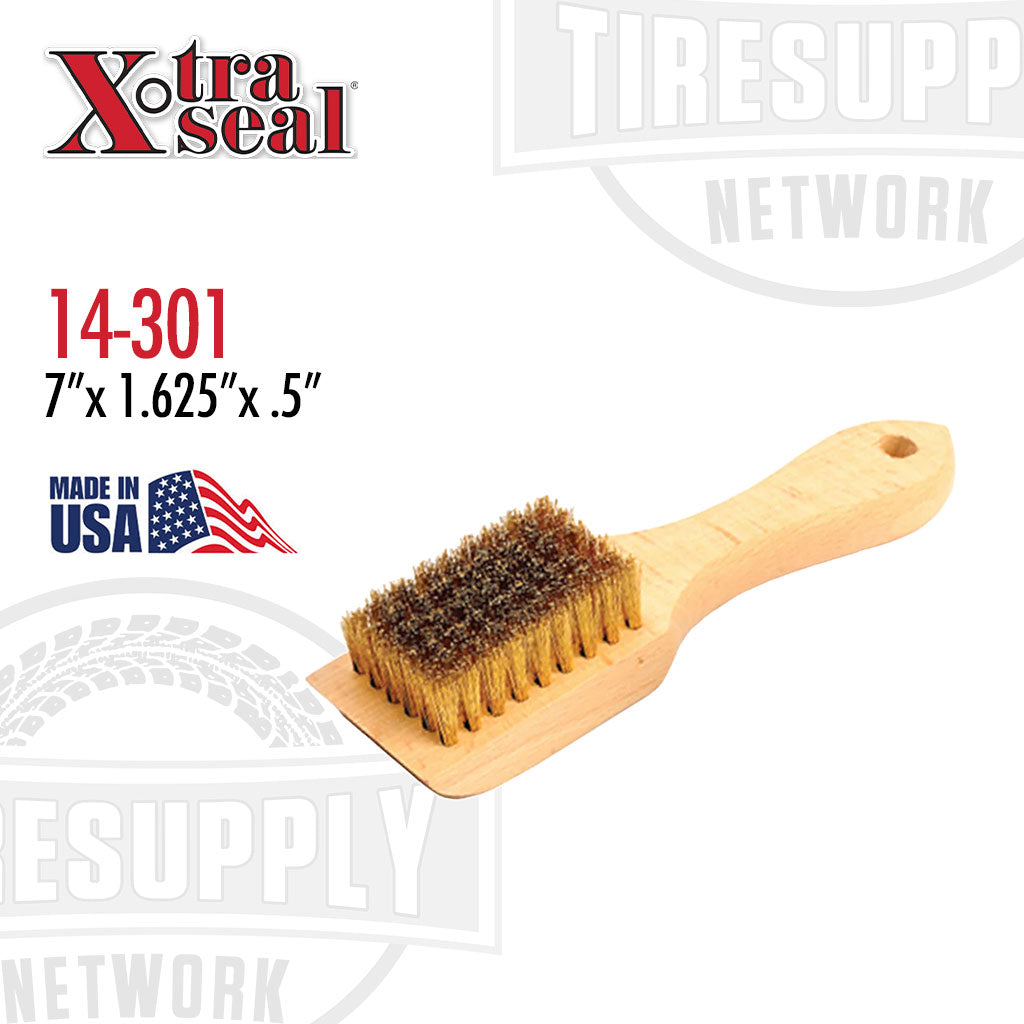 Xtra Seal 14-301 or 14-301A | Brass Sidewall Tire Brush - Choose Size