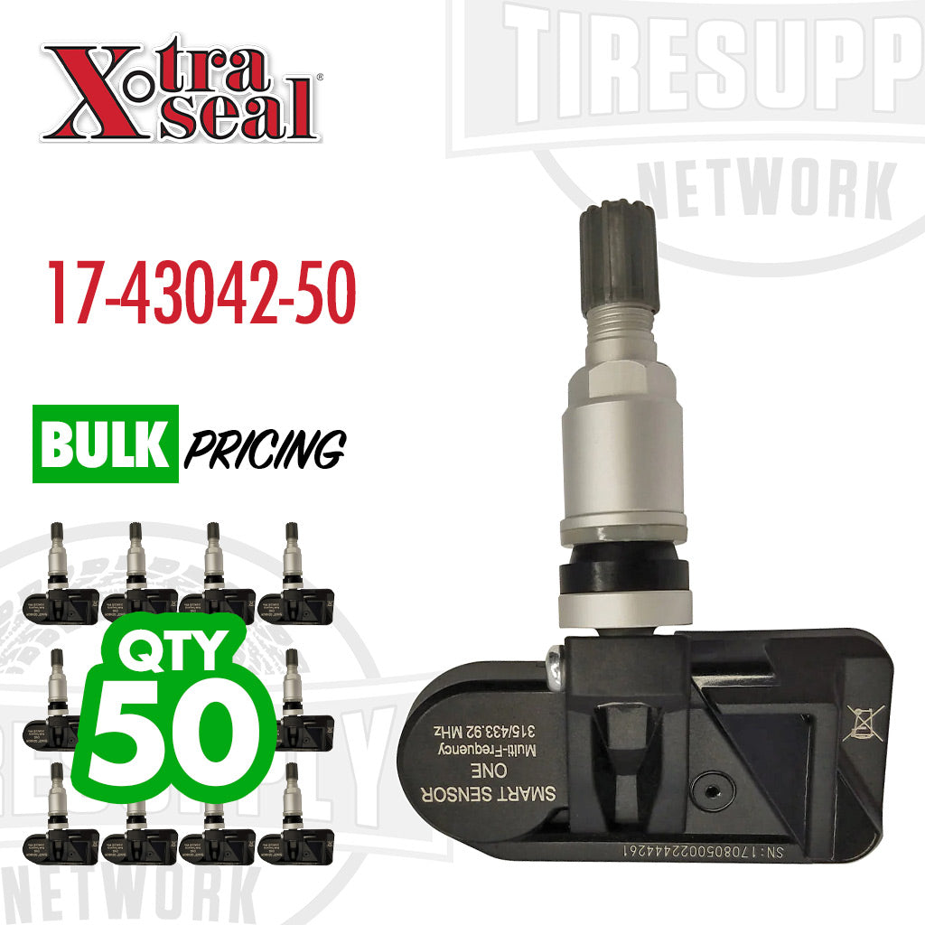 Xtra Seal | Universal Multi-Frequency TPMS Smart Sensor with Aluminum Clamp-In Valve (17-43042)