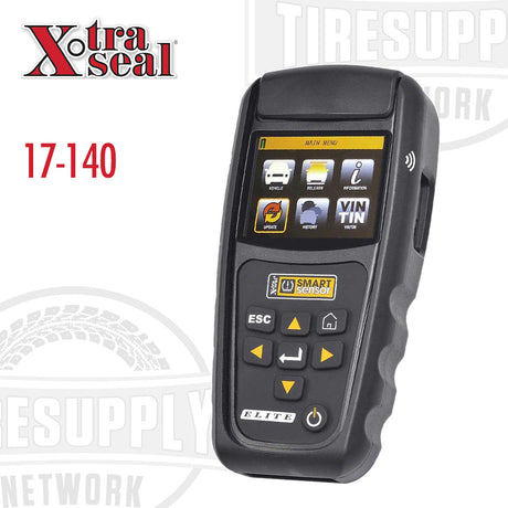 Handheld Xtra Seal Smart Sensor Elite TPMS Diagnostic Programming Tool with a digital display and several buttons. 17-140