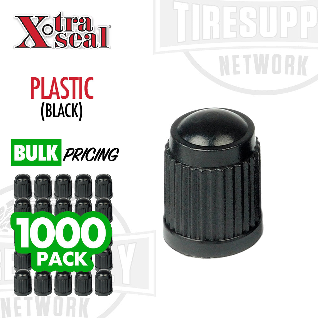 Xtra Seal | Standard Black Plastic Valve Cap - TPMS Compatible (A-100-VC-8)