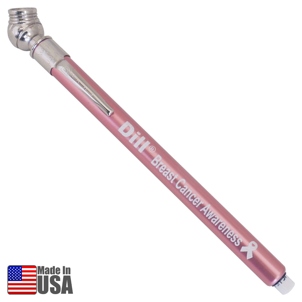 Dill 7290-PK-USA Breast Cancer Awareness Pink Air Pressure Pencil Gauge 20-90 psi
