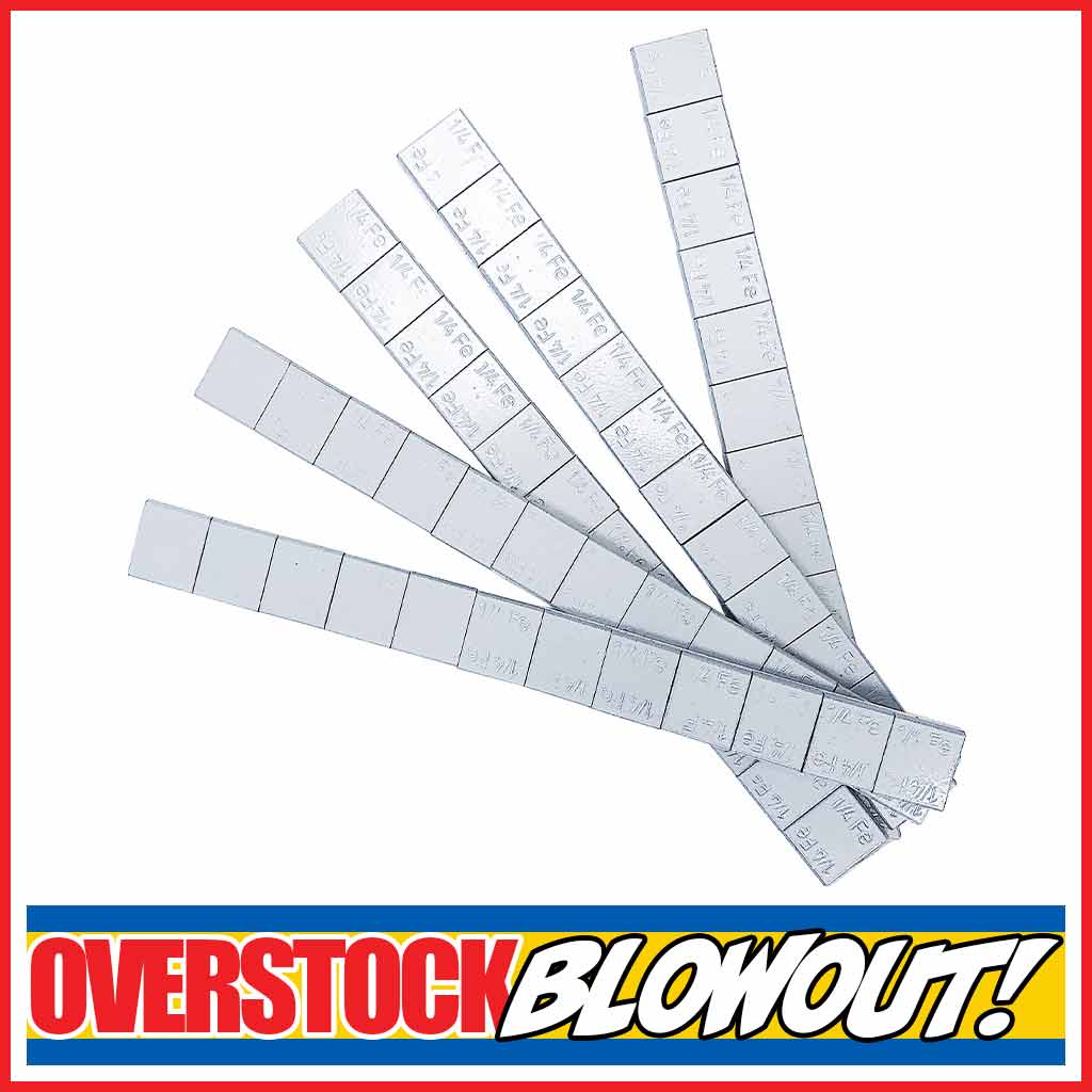 Plombco StickPro Value Line Steel 1/4 oz Stick-On Adhesive Tape Wheel Weight