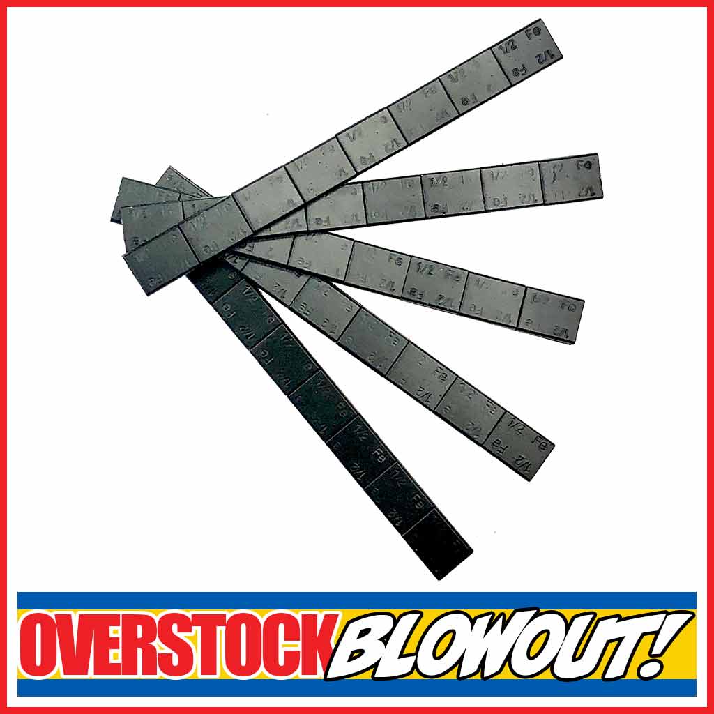 Plombco StickPro Value Line Black Steel 1/2 oz Stick-On Adhesive Tape Wheel Weight