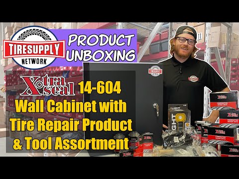 Xtra Seal 14-604 Wall Cabinet With Tire Repair Product & Tool Assortment