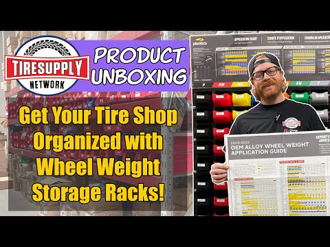 Plombco | Kit Passenger 40 Wheel Weight Assortment Rack - Choose with Zinc Weights or Rack Only (52002)