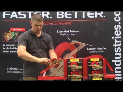 Bruno Wessel | Quickloader Retractable Ratchet Tie-Down Cargo Strap 12' x 1" with S-Hooks 1,500 lbs - 2Pack (QL800LD)