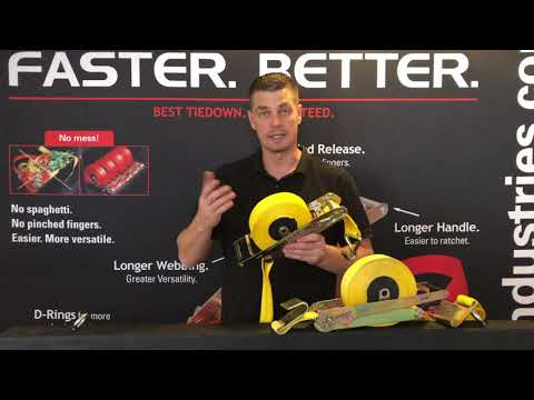 Bruno Wessel | Quickloader Retractable Ratchet Tie-Down Cargo Strap 25′ x 2″ with Flat Hooks, 10,000 lbs (QL100003)