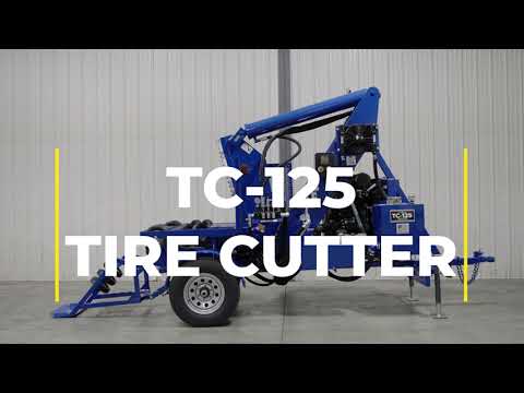 TSI TC-125 Tire Cutter | 49.6 HP Turbo Powered Kubota Diesel Engine