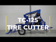 TSI TC-125 Tire Cutter | 49.6 HP Turbo Powered Kubota Diesel Engine