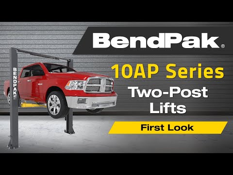 BendPak 10APX | 2-Post Lift 10,000 lb Capacity - Adaptable Clearfloor - Adjustable Width - Screw Pads - High Rise