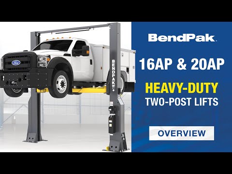 BendPak | 2-Post Lift 20,000 lb Capacity / Adaptable Clearfloor / High-Rise / Heavy-Duty Twin Post Lift 20AP (5175614)