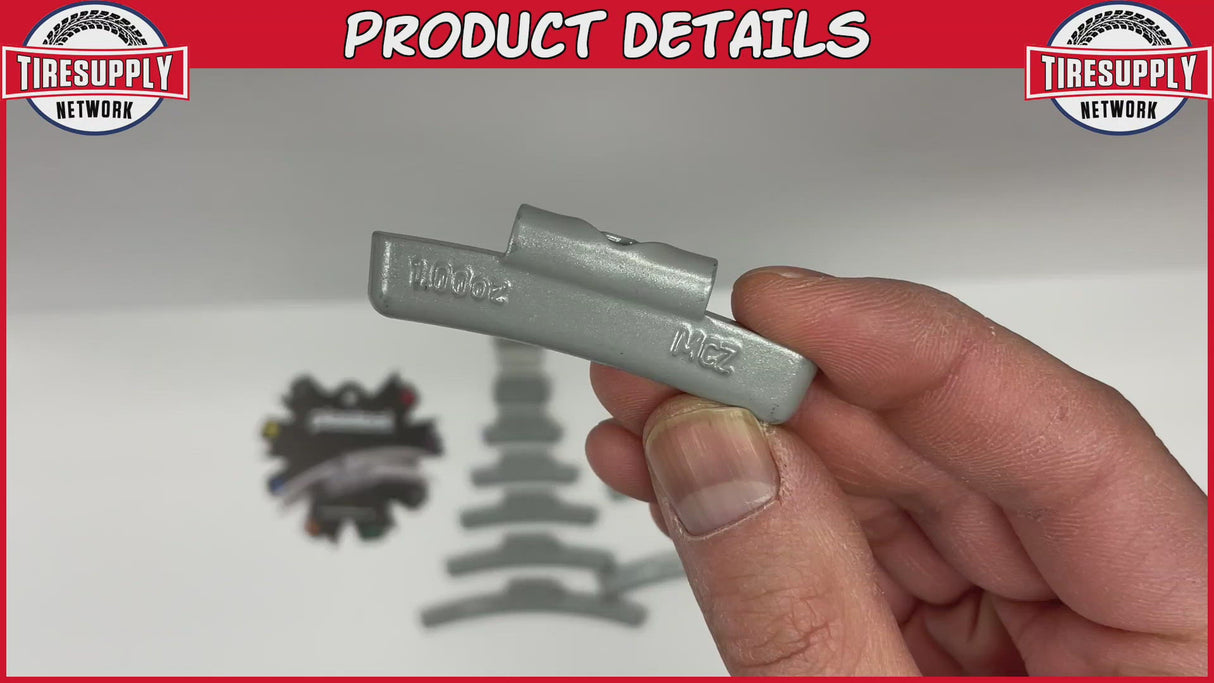 Plombco | MC-Style Coated Zinc Clip-On Wheel Weights - Choose Size or Bulk Set