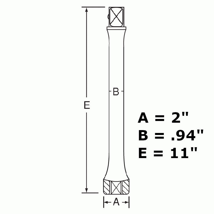 1″ Drive x 475 ft. lb. Torque Bar Extension (GP44475)