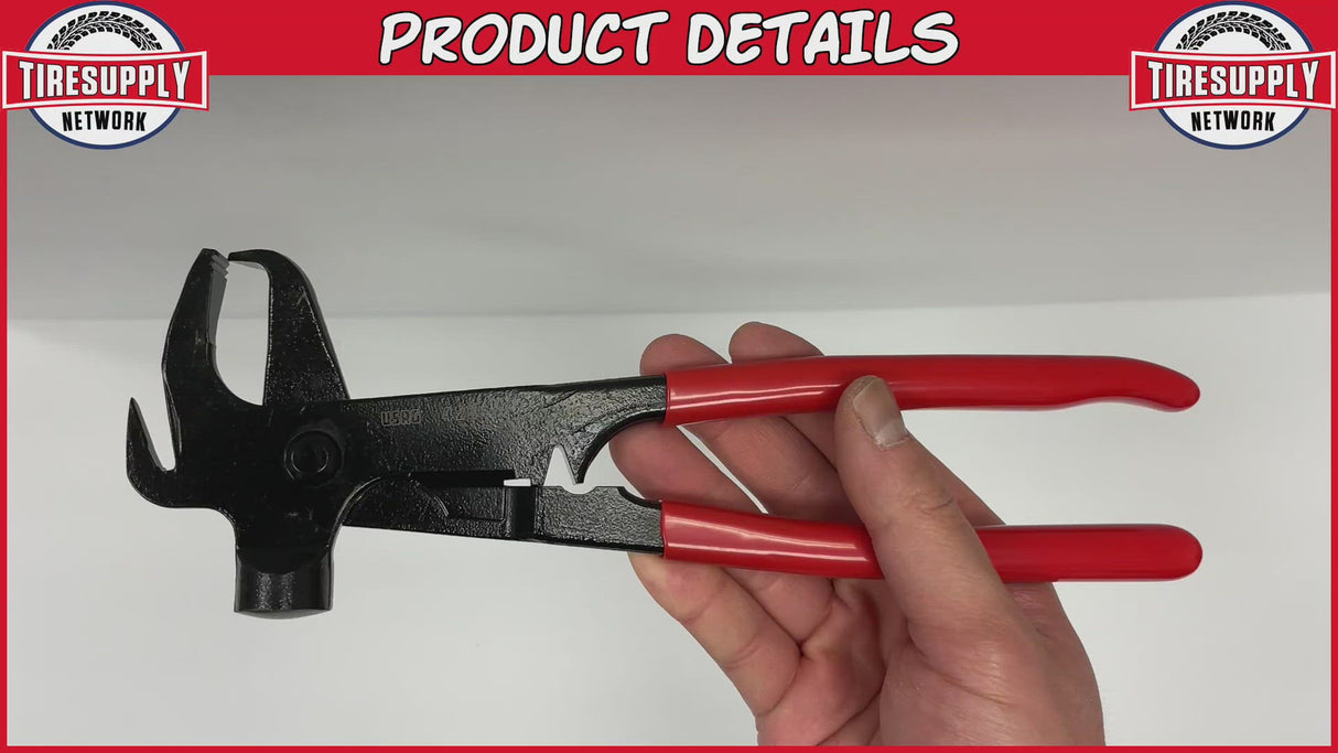 Perfect Equipment | 50K Clip-On Wheel Weight Hammer with Clip Claw Pliers (SN50K)