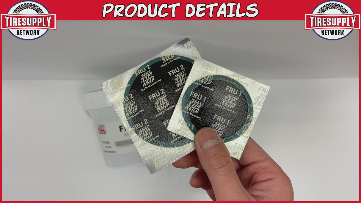 Rema | Medium Round Universal Tire Repair Patch Unit (FRU1-MP)
