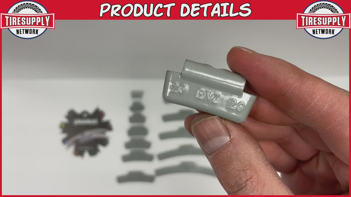 Plombco | EN-Style Coated Zinc Clip-On Wheel Weights - Choose Size or Bulk Set