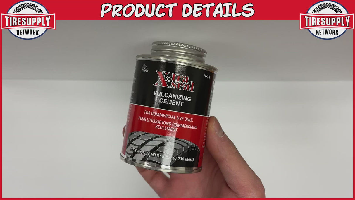 Xtra Seal | Chemical Vulcanizing Tire Repair Cement 8 oz Can (14-008)
