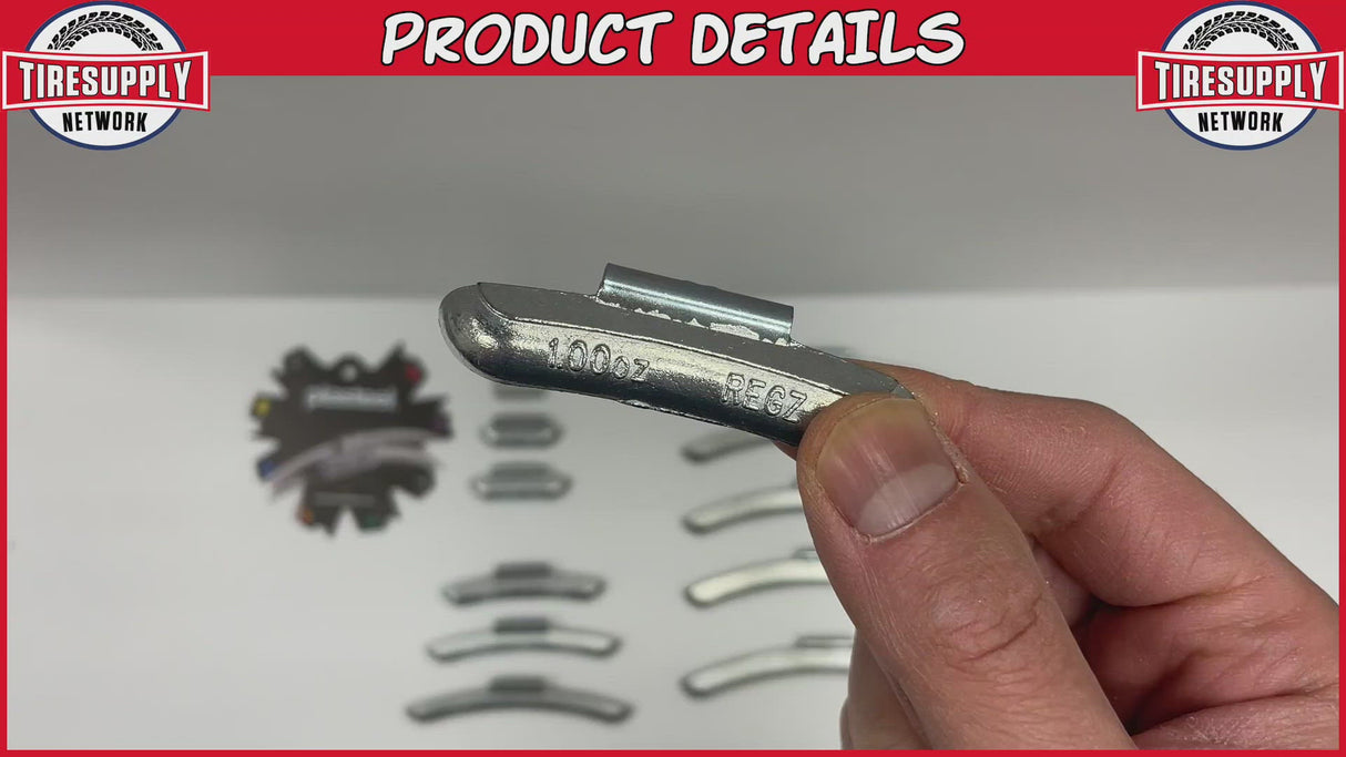 Plombco | REG-Style Uncoated Zinc Clip-On Wheel Weights - Choose Size or Bulk Set