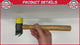 Perfect Equipment | 75K Alloy Soft-Head Wheel Weight Hammer with Clip Claw (SN75K)