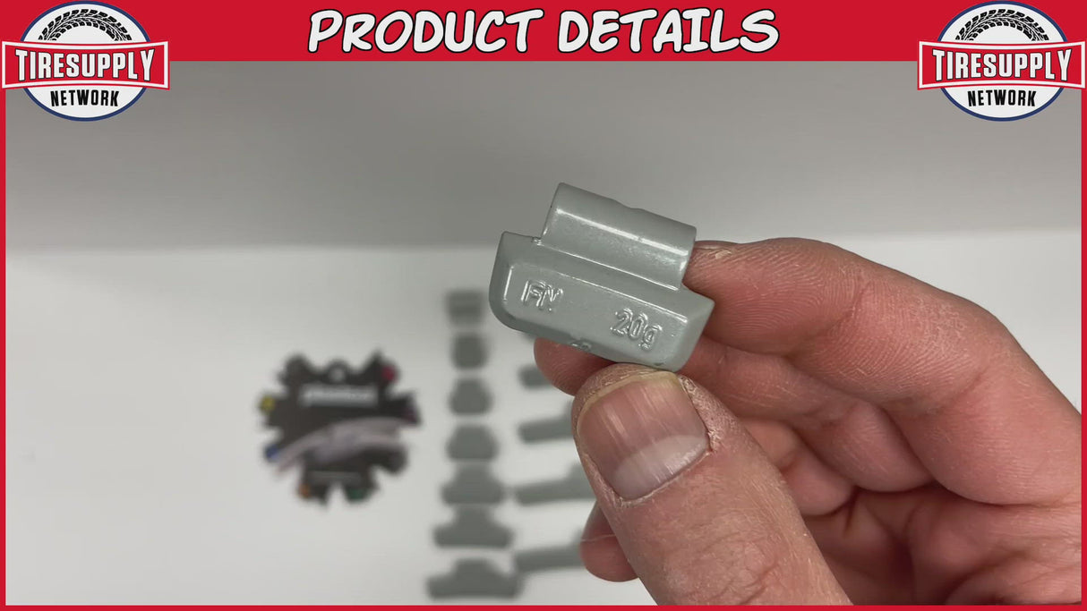 Plombco | FN-Style Coated Zinc Clip-On Wheel Weights - Choose Size or Bulk Set