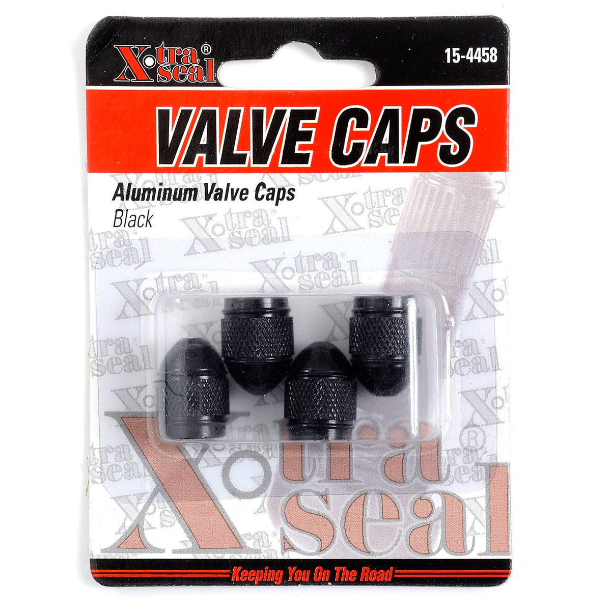Aluminum Valve Cap, Black (4 Pack)