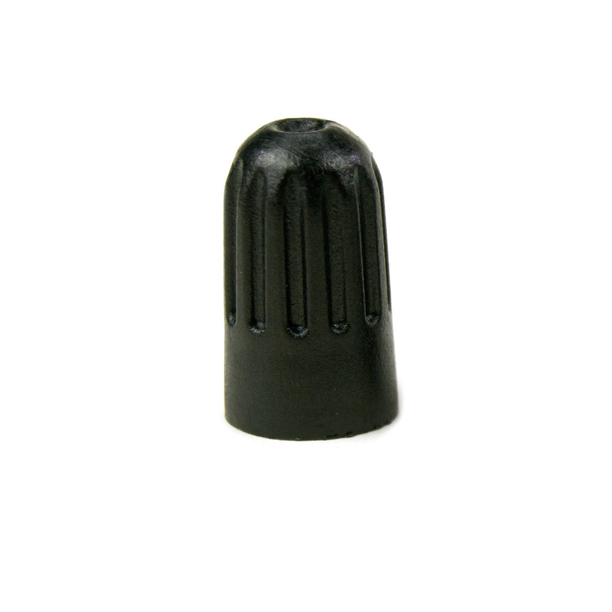 Plastic Valve Cap with Seal, Long Black (100 Pack)