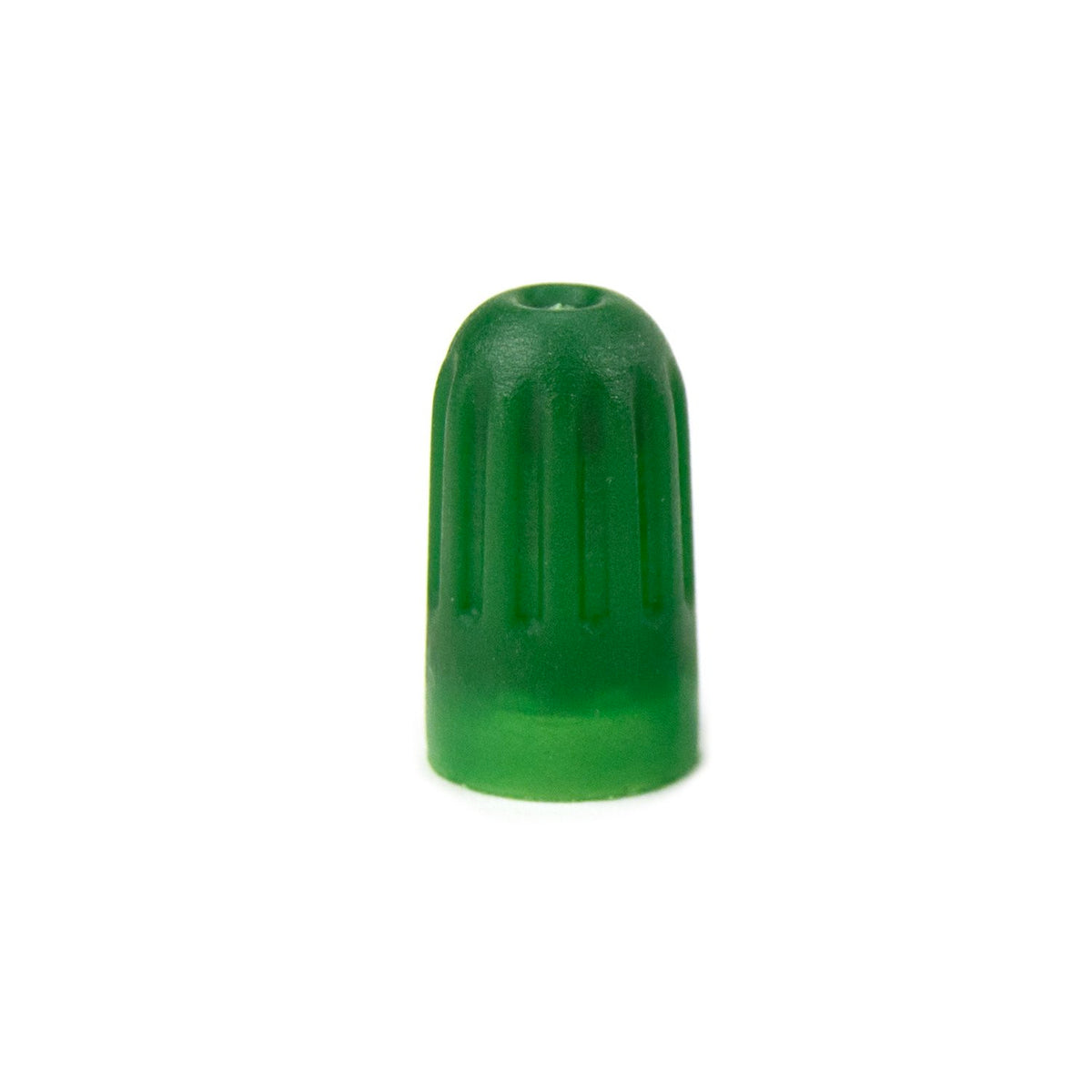 Plastic Valve Cap with Seal, Long Green (100 Pack)