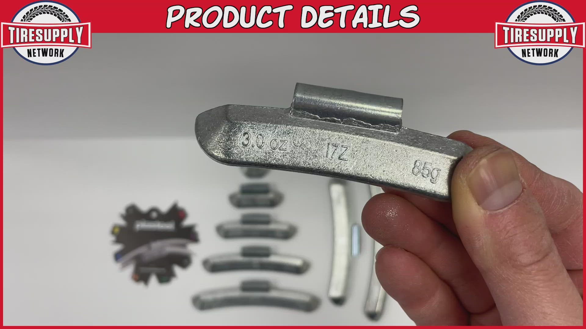 Plombco I7-Style | Uncoated Zinc Clip-On Wheel Weights - Choose