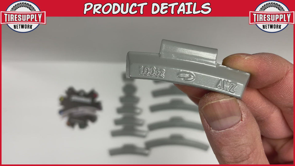 Plombco | AW-Style Coated Zinc Clip-On Wheel Weights - Choose Size or Bulk Set