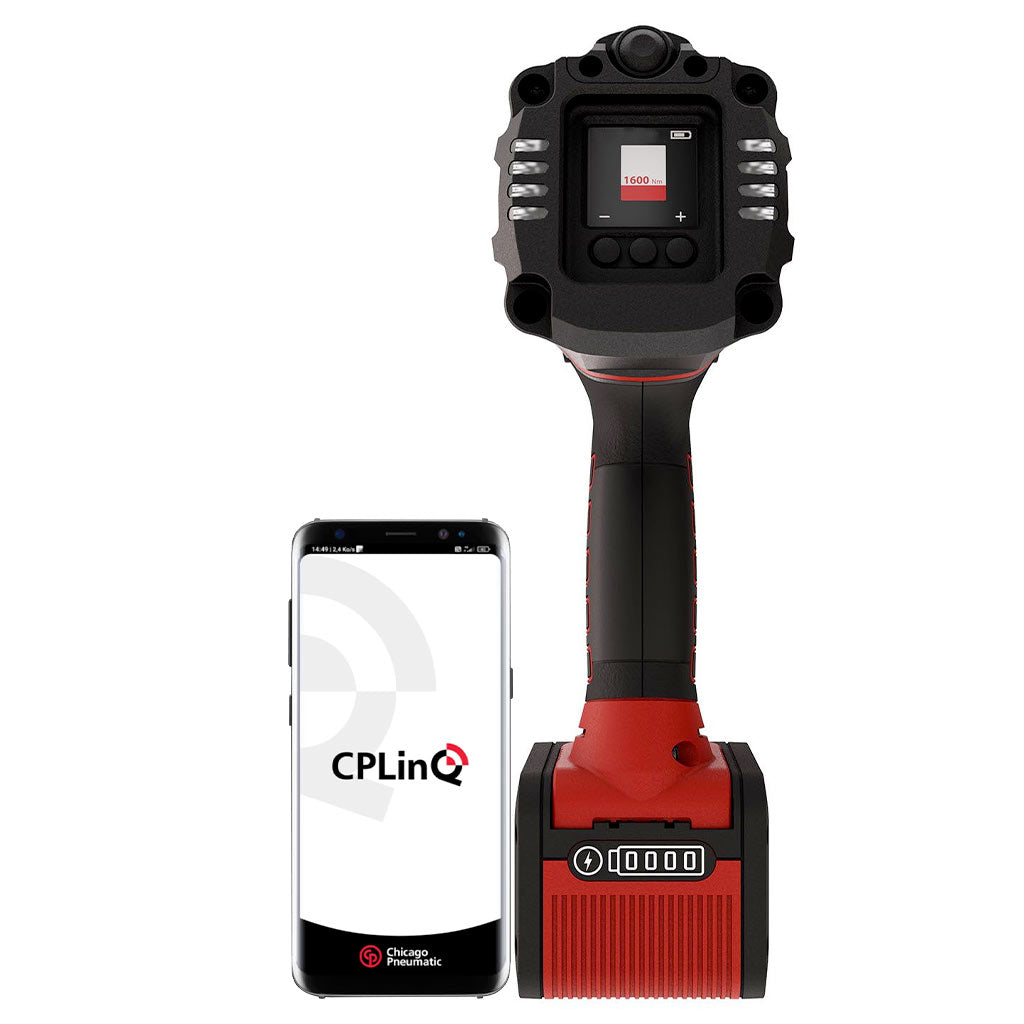 Chicago Pneumatic | Battery-Powered Nutrunner Torque Wrench with Mobile App for Truck Tires (CP8613CWT)