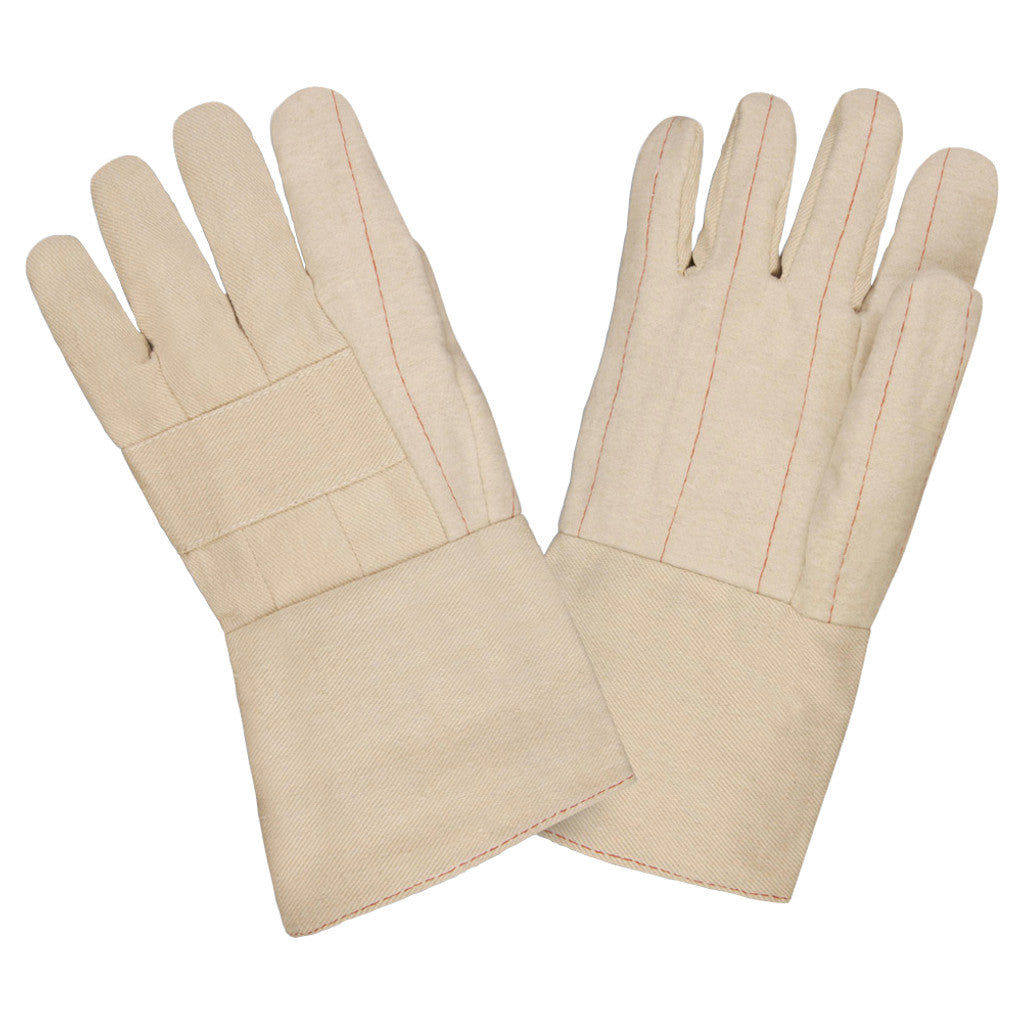 Cordova Safety Products 2505 Cotton Hot Mill Gauntlet Cuff Large Gloves (1 Dozen)